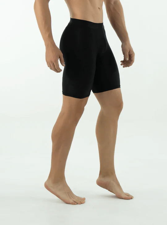 LYCRA DE COMPRESION CORTA CON BOLSILLO NEGRA