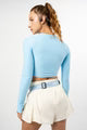 Retro Rush Long Sleeve Top Baby Blue