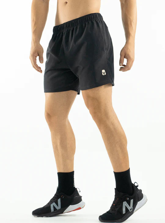 Short Running Ajustado Gris Obscuro