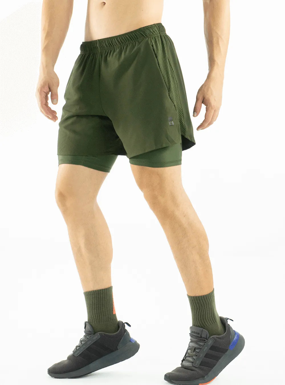 Short Running Verde Militar