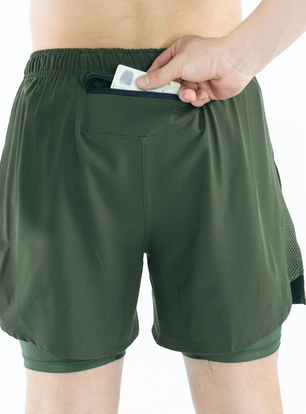 Short Running Verde Militar