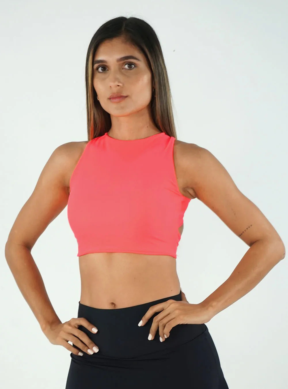 Top Trenza Coral