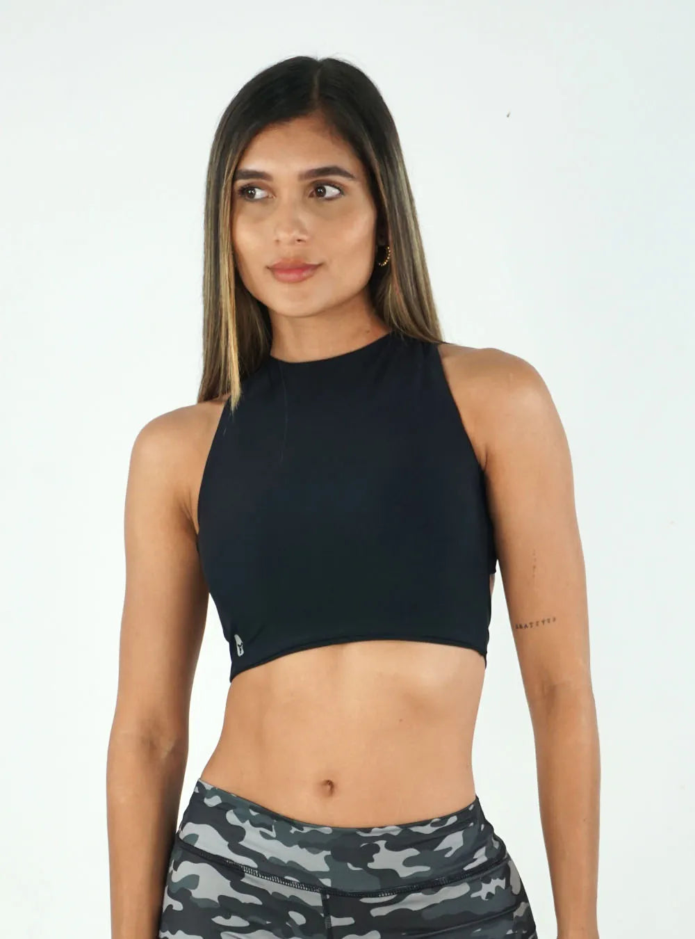 Top Trenza Negro