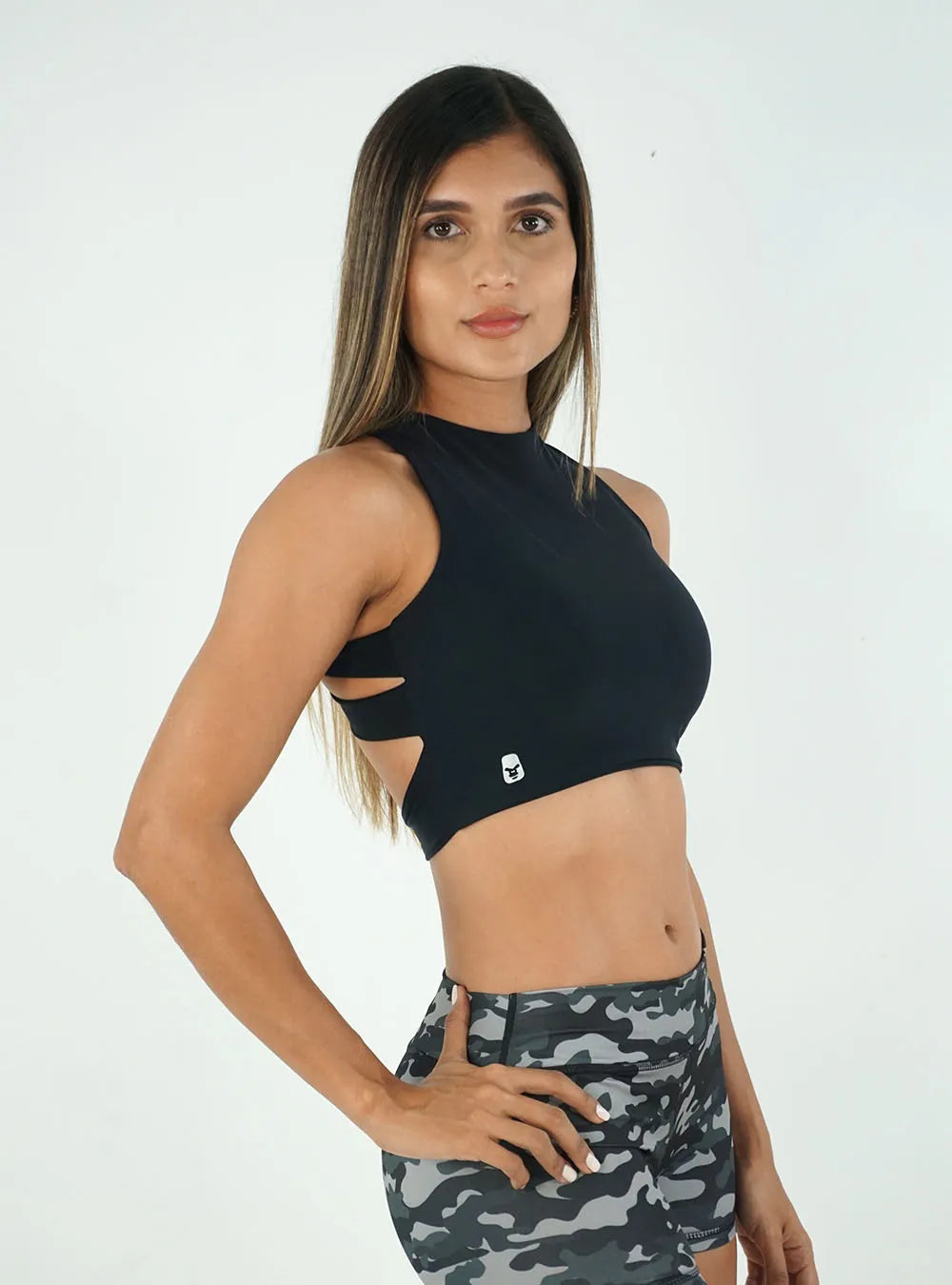 Top Trenza Negro