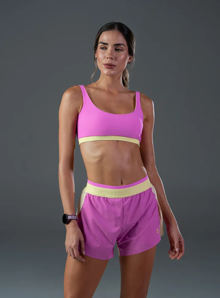 Short Running Performance Pink Blush con lycra