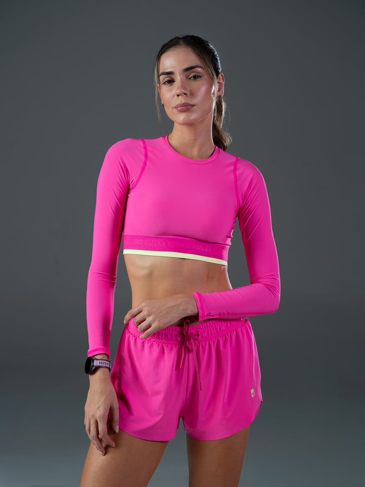 Camibuso Flow Neon Pink