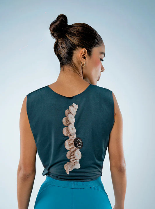 Crop Top Sin Costuras Spine
