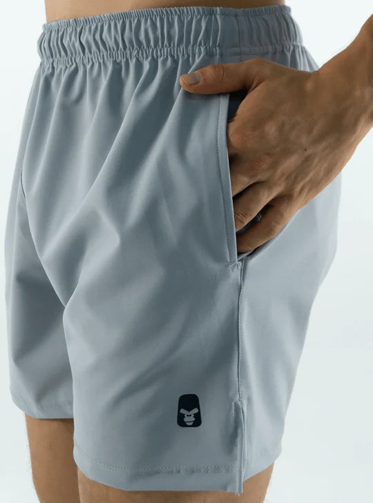 Short Running Ajustado Gris claro