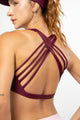 Retro cros Top Negro Berenjena