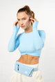 Retro Rush Long Sleeve Top Baby Blue