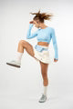 Retro Rush Long Sleeve Top Baby Blue