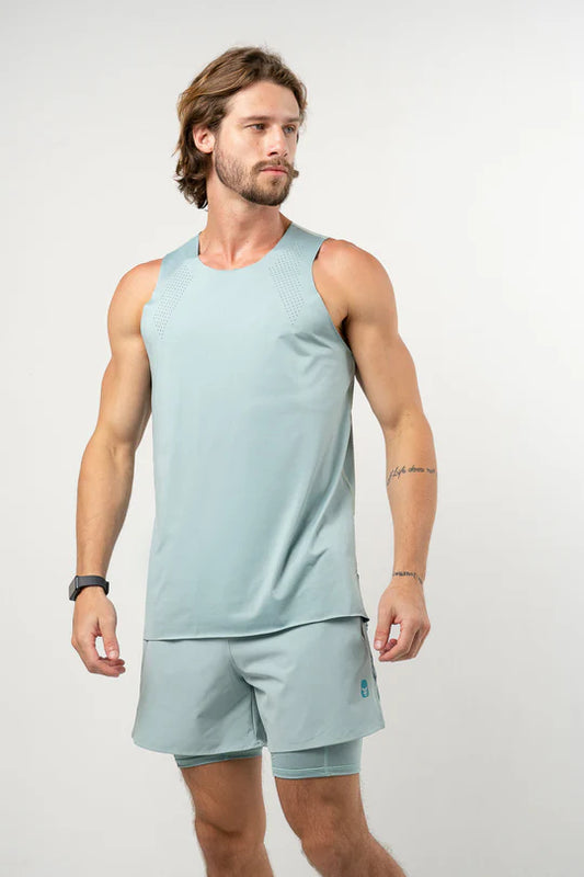 Playera Esqueleto Seamless Force Men Ligth blue