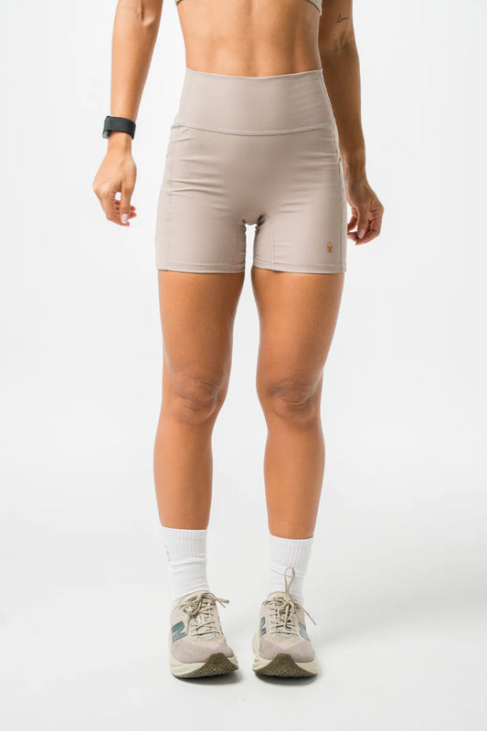 Short Pretina Alta Mocca