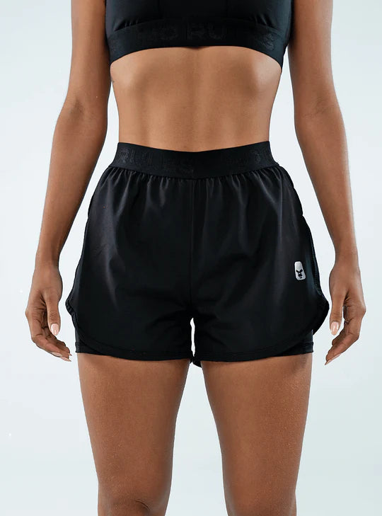 Short Running con Elástico Negro