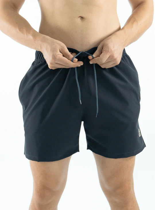 Short Running Ajustado Gris Obscuro