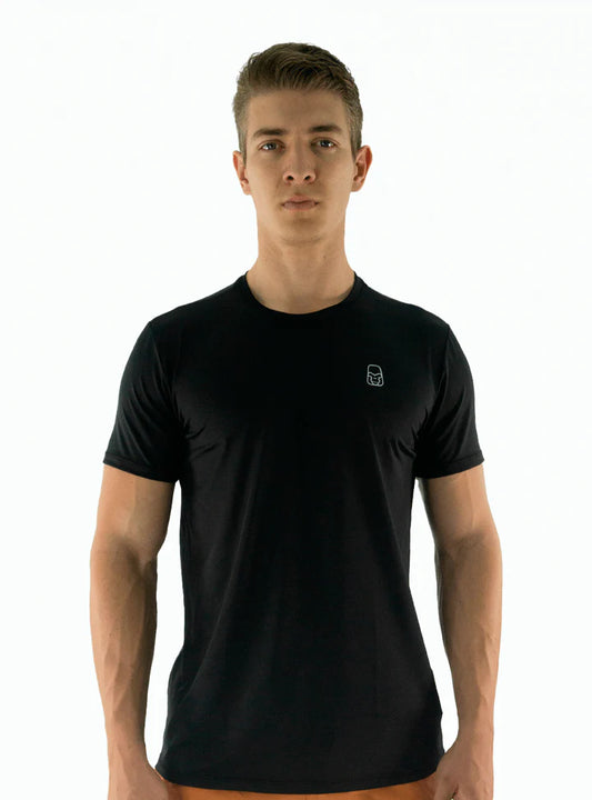 Camiseta Tela fría Básica Negro