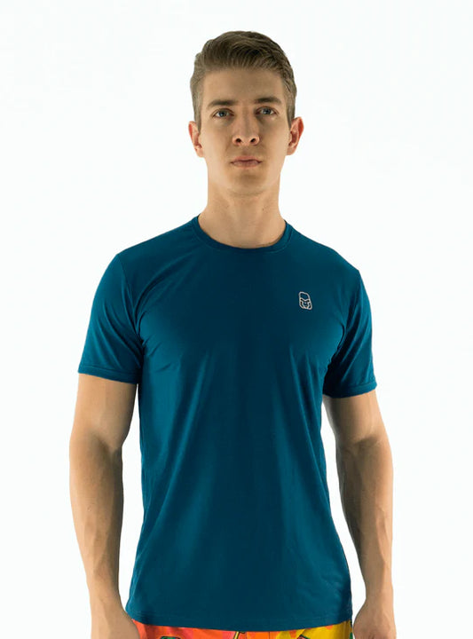 Camiseta Tela fría Básica Azul Petróleo