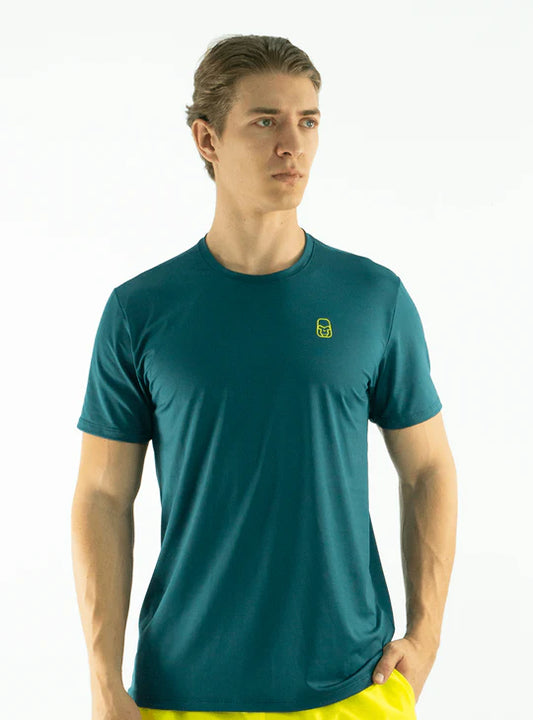 Camiseta Tela fría Básica Verde Esmeralda