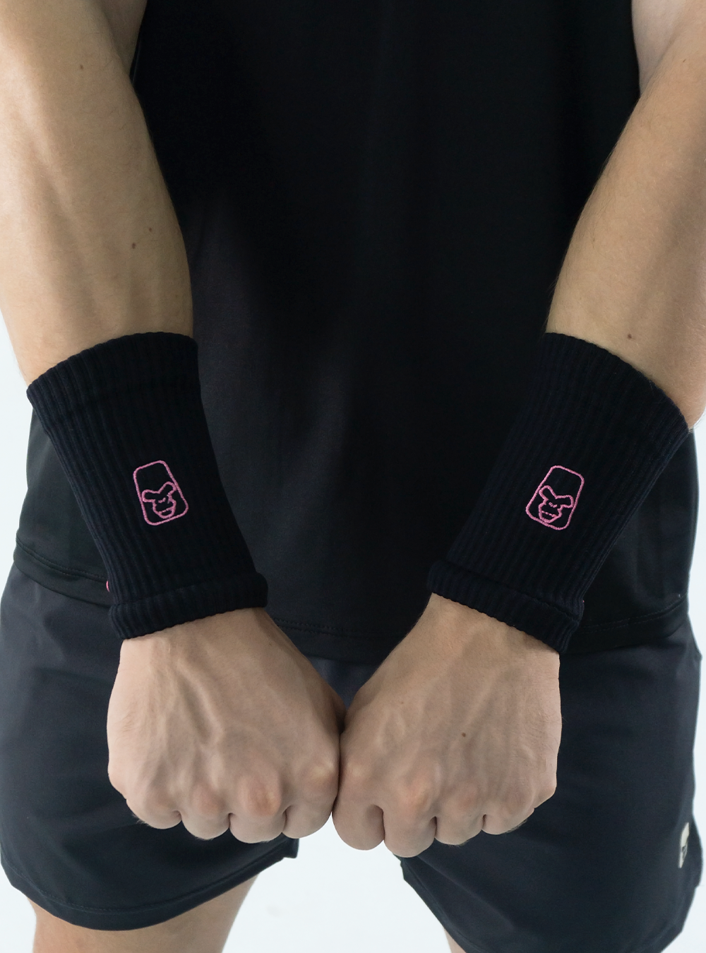 Wrist Bands Negro/Rosa