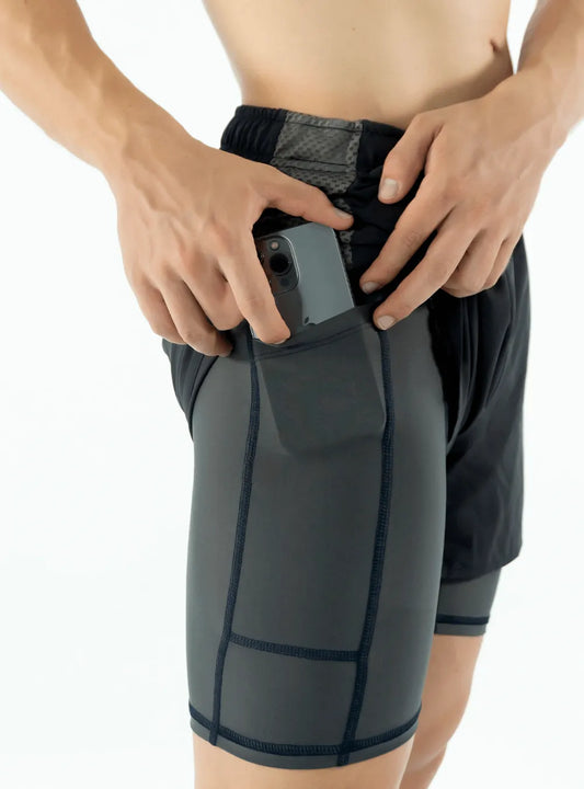 Short Running Gris Oscuro