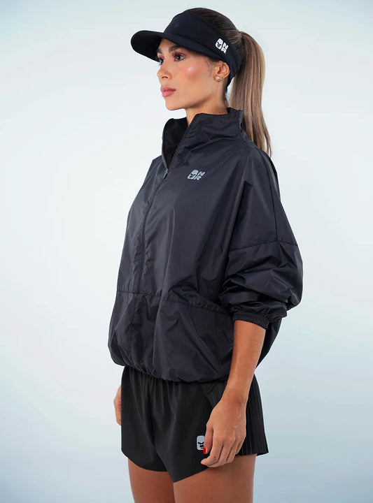 Chaqueta Cortavientos Negra