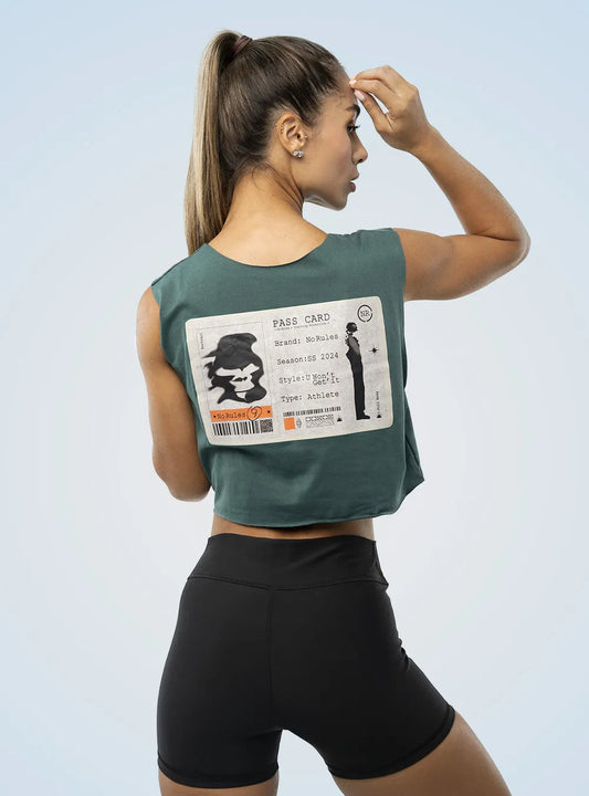 Crop Top Sin Costuras Pass Card
